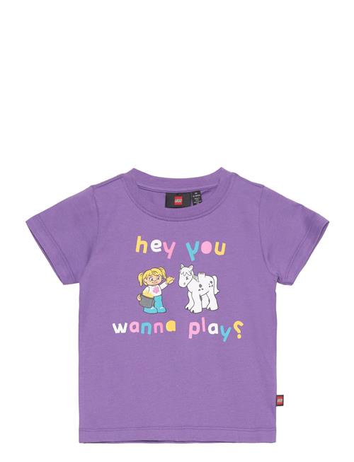 Se LEGO kidswear Lwtay 201 - T-Shirt S/S LEGO Kidswear Purple ved Booztlet