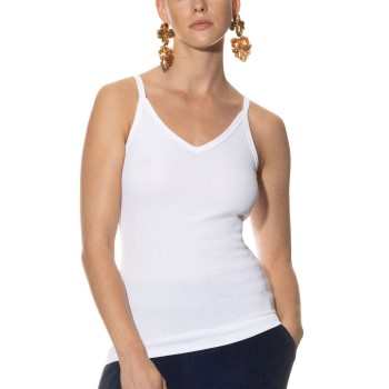 Mey Spaghetti Strap Top Hvid modal X-Large Dame