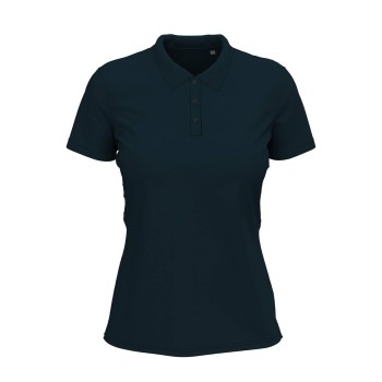 Stedman Claire Short Sleeve Polo Marineblå ringspundet bomuld Small Dame