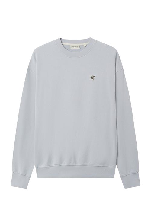 Se Pompeii Emilio Crew Neck Sweat Pompeii Blue ved Booztlet