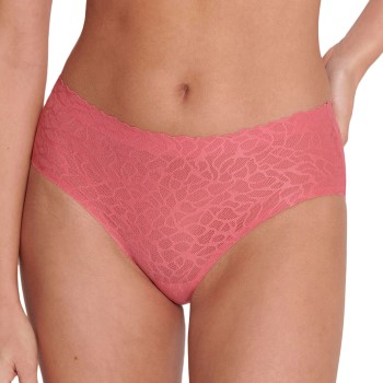 Sloggi Trusser 3P ZERO Feel Lace 2.0 High Waist Brief Rosa Small Dame