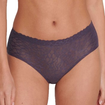 Sloggi Trusser 2P ZERO Feel Lace 2.0 High Waist Brief Mørkelilla Small Dame