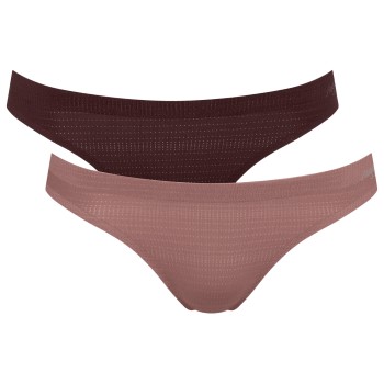 Sloggi Trusser 4P ZERO Motion Mini Brief Brun polyester Small Dame