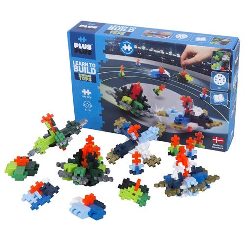 Plus-Plus 240 dele Plus-Plus® Learn to Build Spinning Tops Byggesæt | Blå | 6-10