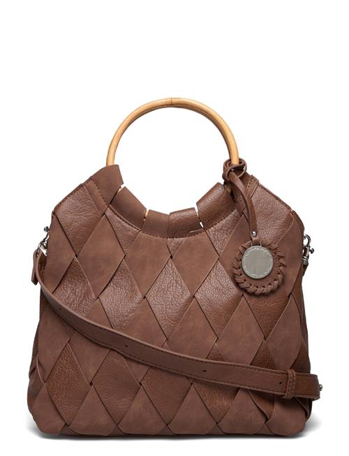 Ulrika Bag, Wooden Handle Ulrika Brown