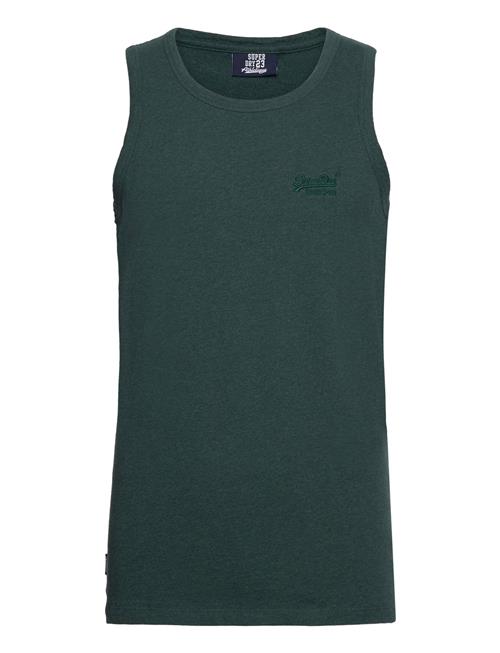 Se Superdry Essential Logo Vest Ub Superdry Green ved Booztlet