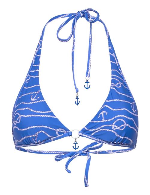 Seafolly Set Sail Long Line Halter Bra Seafolly Blue