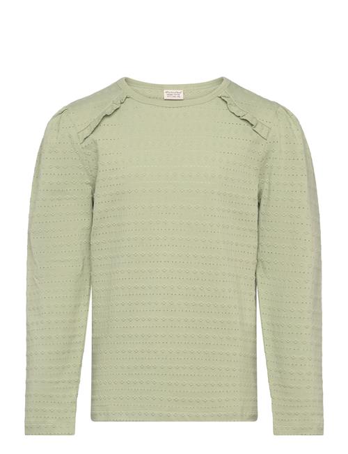 Minymo T-Shirt Ls Jaquard Minymo Green