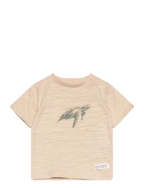 Se En Fant T-Shirt Ss Slub En Fant Beige ved Booztlet