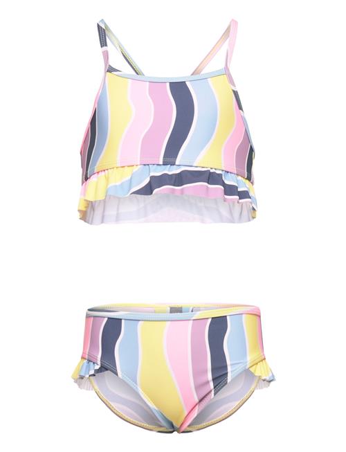 Color Kids Bikini W. Frills, Aop Color Kids Patterned