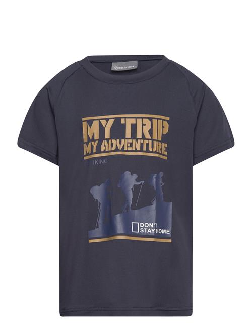 Color Kids T-Shirt W. Print - S/S, Boy Color Kids Navy