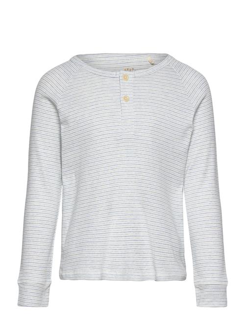 Copenhagen Colors Striped Long Sleeve Grandad Copenhagen Colors Grey