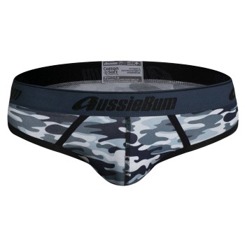 aussieBum 3P CottonSoft Brief Blå bomuld Medium Herre