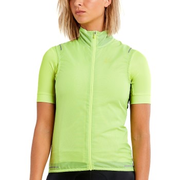 Craft Essence Wind Vest W Limegrøn polyester Small Dame