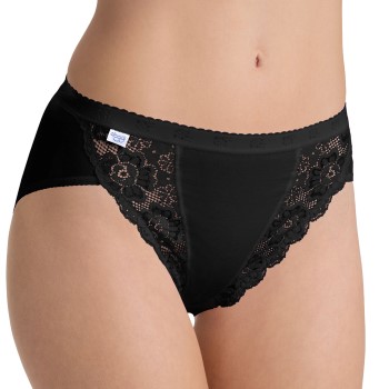 Sloggi Trusser Chic Tai Brief Sort bomuld 38 Dame