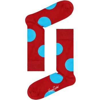 Happy socks Strømper 3P Jumbo Dot Sock Rød bomuld Str 41/46