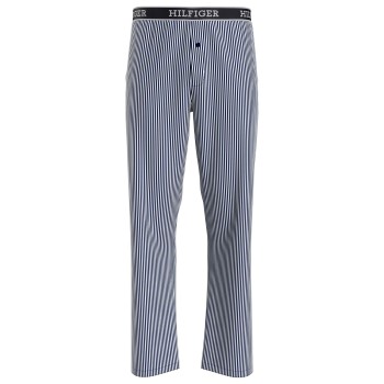 Se Tommy Hilfiger Woven Lounge Pants Blå/Hvid bomuld Medium Herre ved Timarco