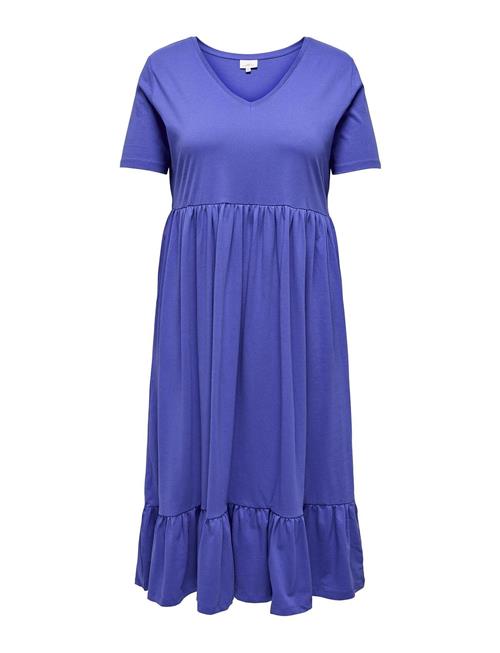 ONLY Carmakoma Carmay Life S/S Peplum Calf Dress Jrs ONLY Carmakoma Blue