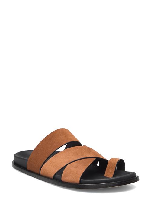 ALOHAS Harllow Suede Brown Leather Sandals ALOHAS Brown