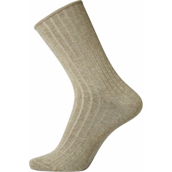 Se Egtved Strømper Cotton No Elastic Socks Sand Str 40/45 Herre ved Timarco