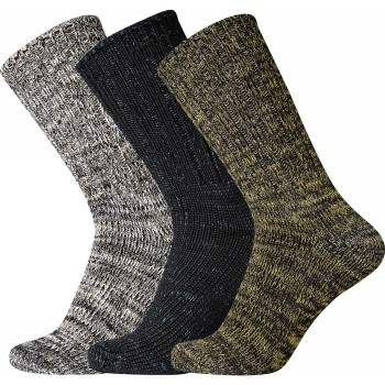 Egtved Strømper 3P Multi Colour Socks Flerfarvet Str 40/45 Herre