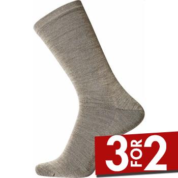 Egtved Strømper Twin No Elastic Sock Sand Str 40/45