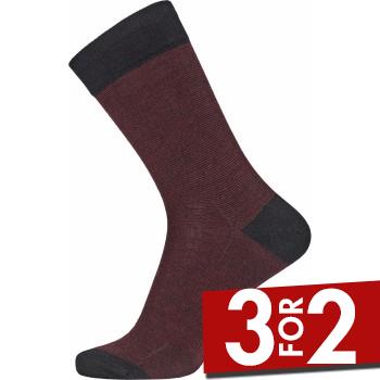 Se Egtved Strømper Twin Wool Cotton Sock Rød Str 40/45 ved Timarco