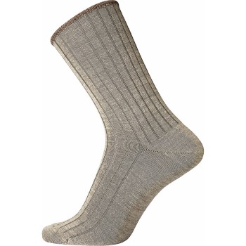 Se Egtved Strømper Wool No Elastic Rib Socks Sand Str 45/48 ved Timarco