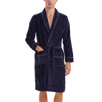 Se JBS Bath Robe Marineblå bomuld XX-Large Herre ved Timarco