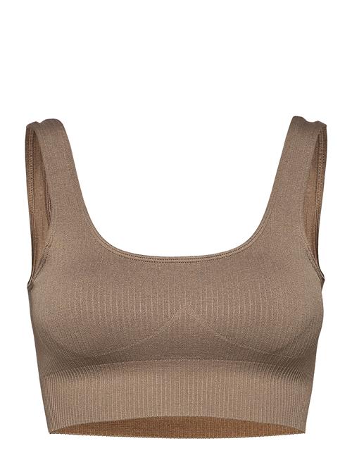 aim´n Espresso Ribbed Seamless Bra Aim´n Beige