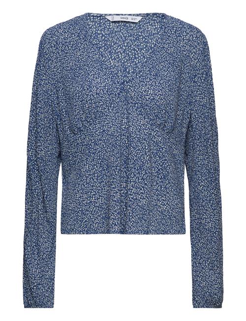 Mango V-Neckline Blouse Mango Blue