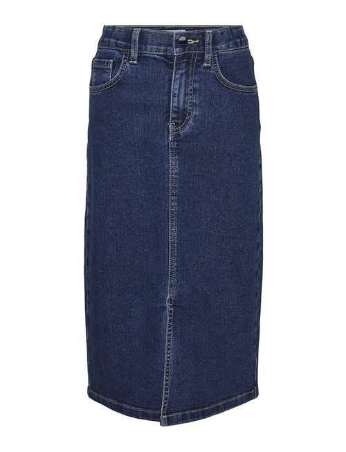 Vero Moda Girl Vmheather Calf Denim Skirt Girl Vero Moda Girl Blue