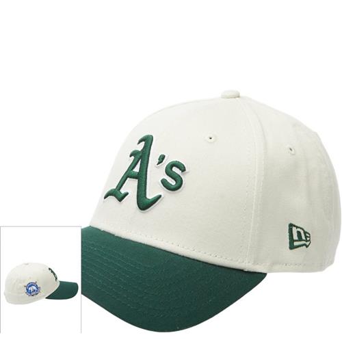 New Era 940 Athletics Cap Off White