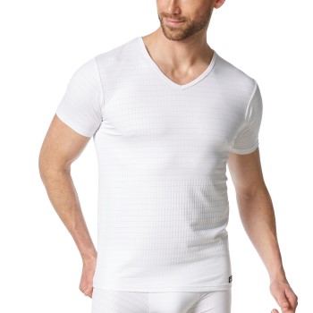 Bruno Banani Check Line 2 0 V-Shirt Hvid polyamid Small Herre