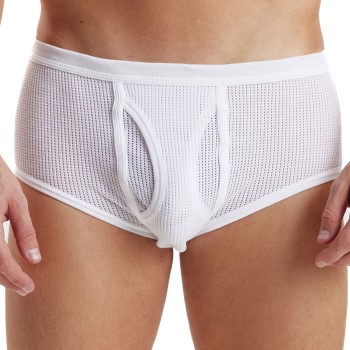 JBS Mesh Brief Hvid bomuld Medium Herre