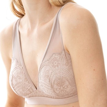 Mey Bh Poetry Fame Triangle Bra With Lace Beige polyamid Large Dame