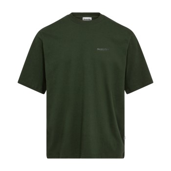 Se Resteröds Mid Sleeve T-Shirt Mørkgrøn  økologisk bomuld Medium Herre ved Timarco