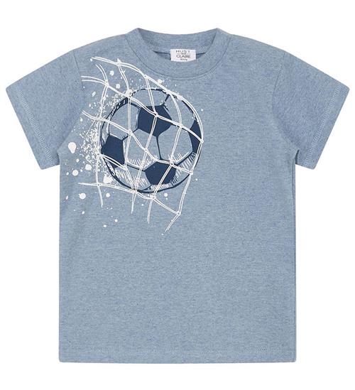 Se Hust and Claire Hust and Claire T-shirt - HCArthur - Blue Fog Melange ved KidsWorld