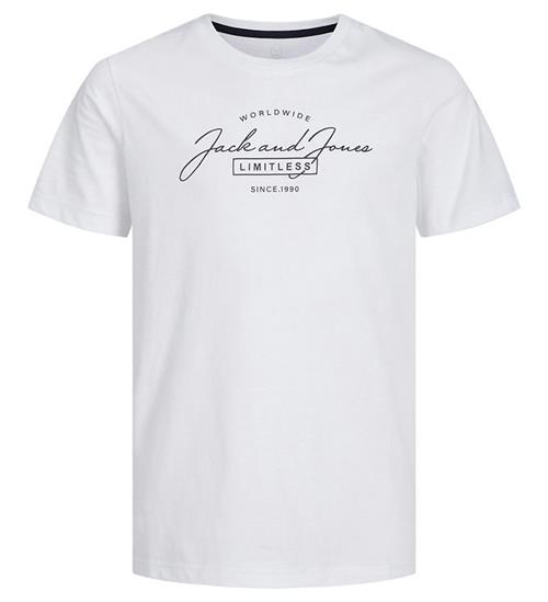 Se Jack & Jones Jack Jones T-shirt - JjFerris - White/Big print ved KidsWorld