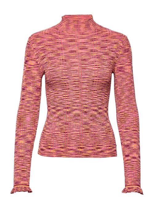 Scotch & Soda Ribbed Mock Neck Pullover Scotch & Soda Pink