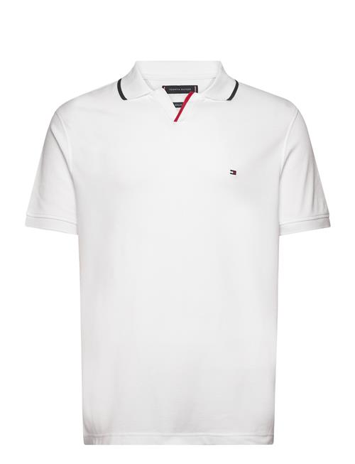 Tommy Hilfiger Rwb Tipped V Collar Reg Polo Tommy Hilfiger White