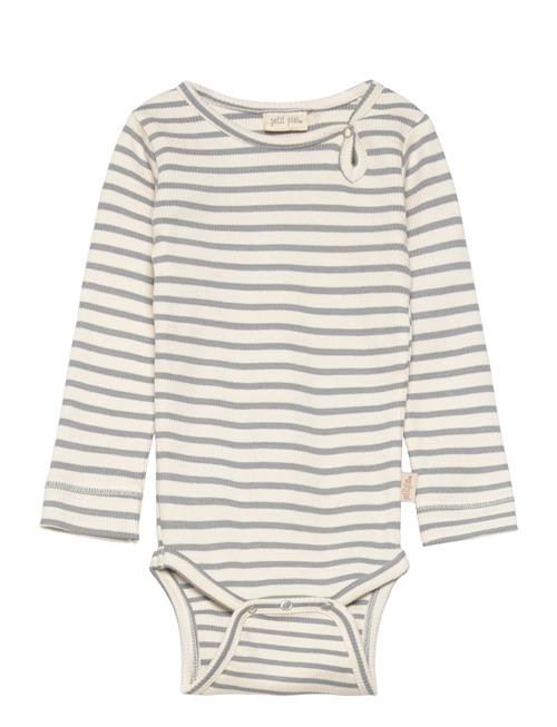 Petit Piao Body L/S Modal Striped Petit Piao Blue