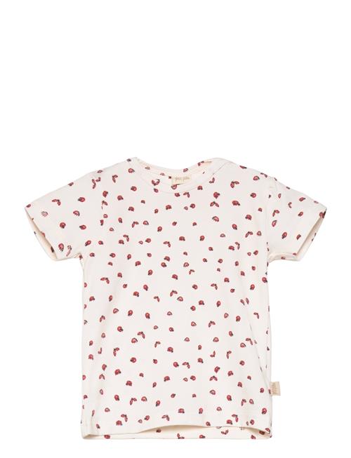 Se Petit Piao T-Shirt S/S Printed Petit Piao Cream ved Booztlet