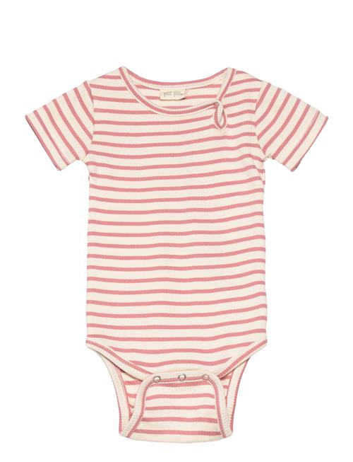 Body S/S Modal Striped Petit Piao Red