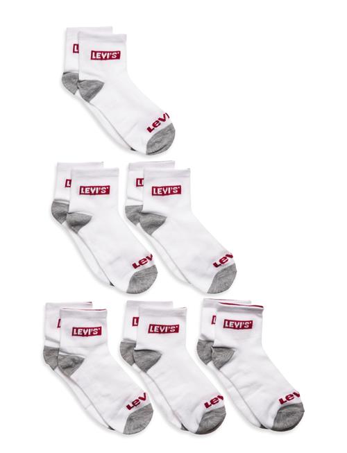 6Q-6Pk Quarter Sock Levi's White