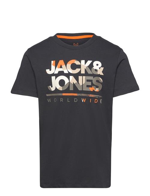 Se Jack & Jones Jjluke Tee Ss Crew Neck Jnr Jack & J S Black ved Booztlet