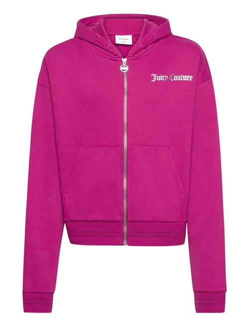 Juicy Couture Juicy Abstract Zip Thru Hood Juicy Couture Pink