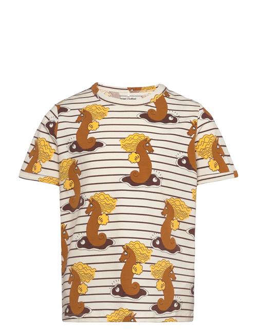 Mini Rodini Unicorn Seahorse Aop Ss Tee Mini Rodini Brown