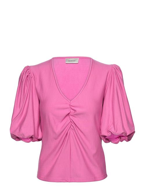 Se Gestuz Rifagz Ss Balloon Blouse Gestuz Pink ved Booztlet