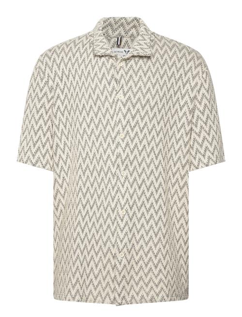 Se Fat Moose Heat Jacquard Shirt S/S Fat Moose Beige ved Booztlet